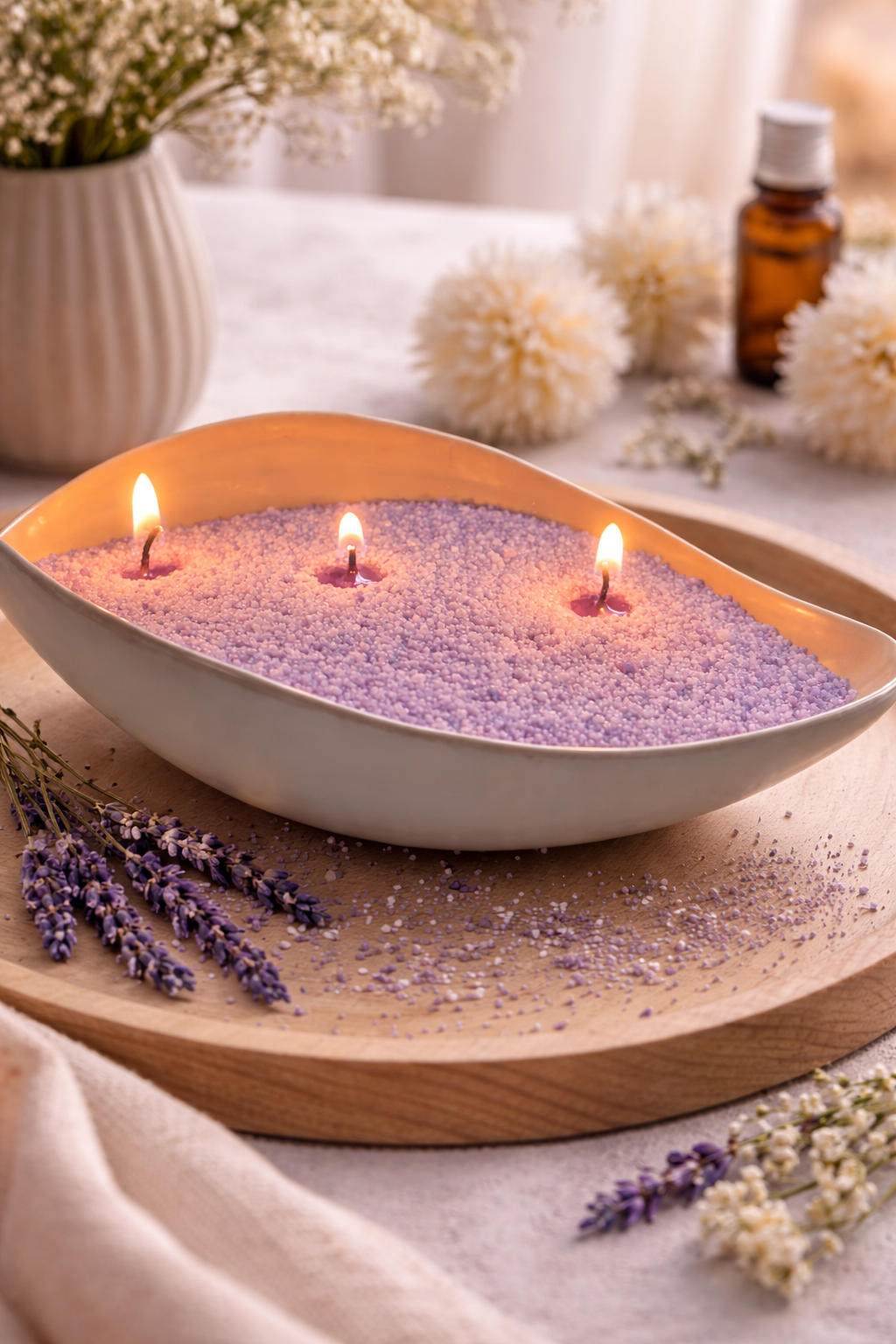 Kerzensand DIY Set aus Sojawachs – Duftkerze selber machen – Geschenkidee nachhaltig & vegan – Handgemacht in Deutschland