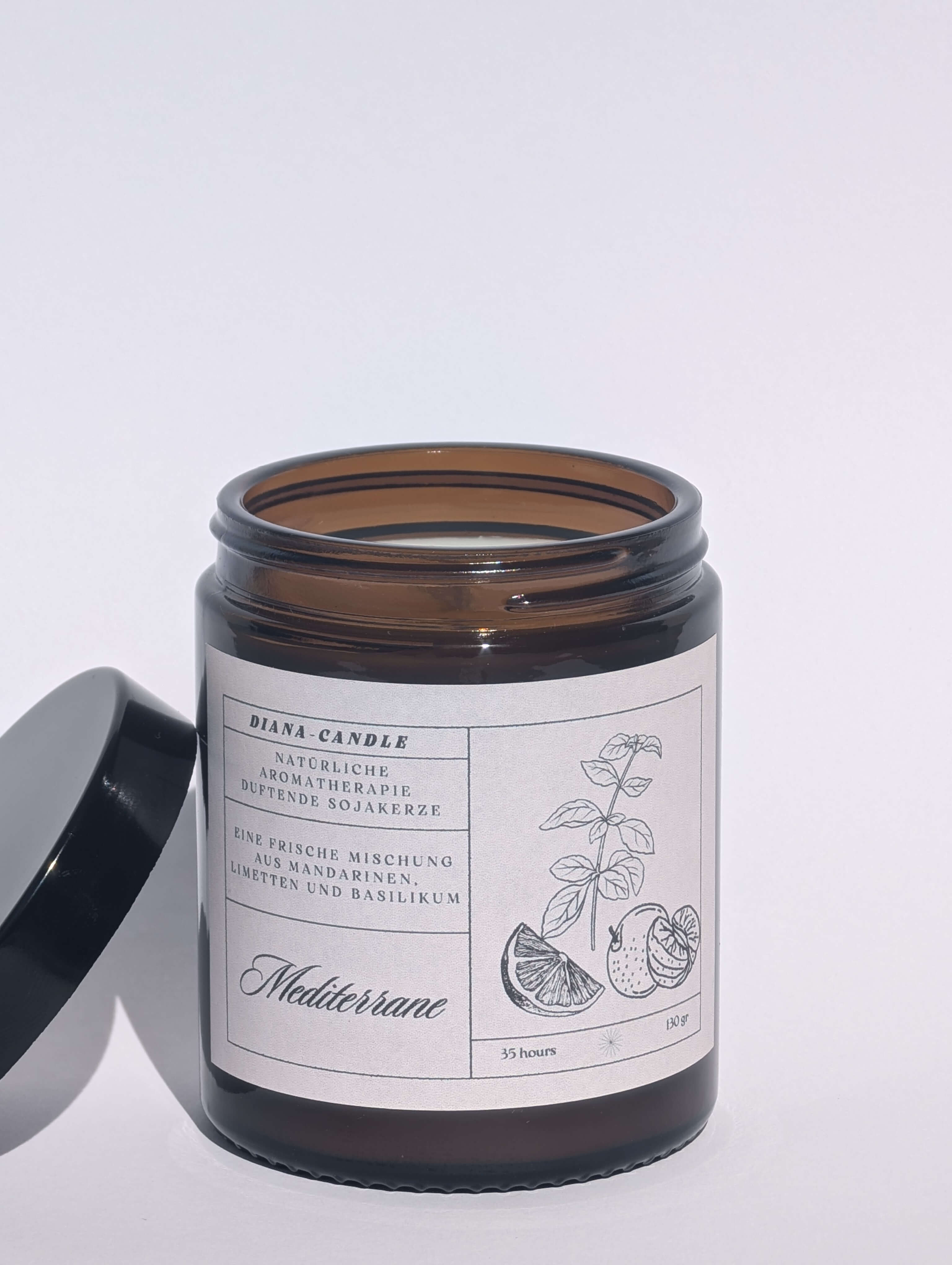 Mediterrane Duftkerze aus Sojawachs-DianaCandleShop