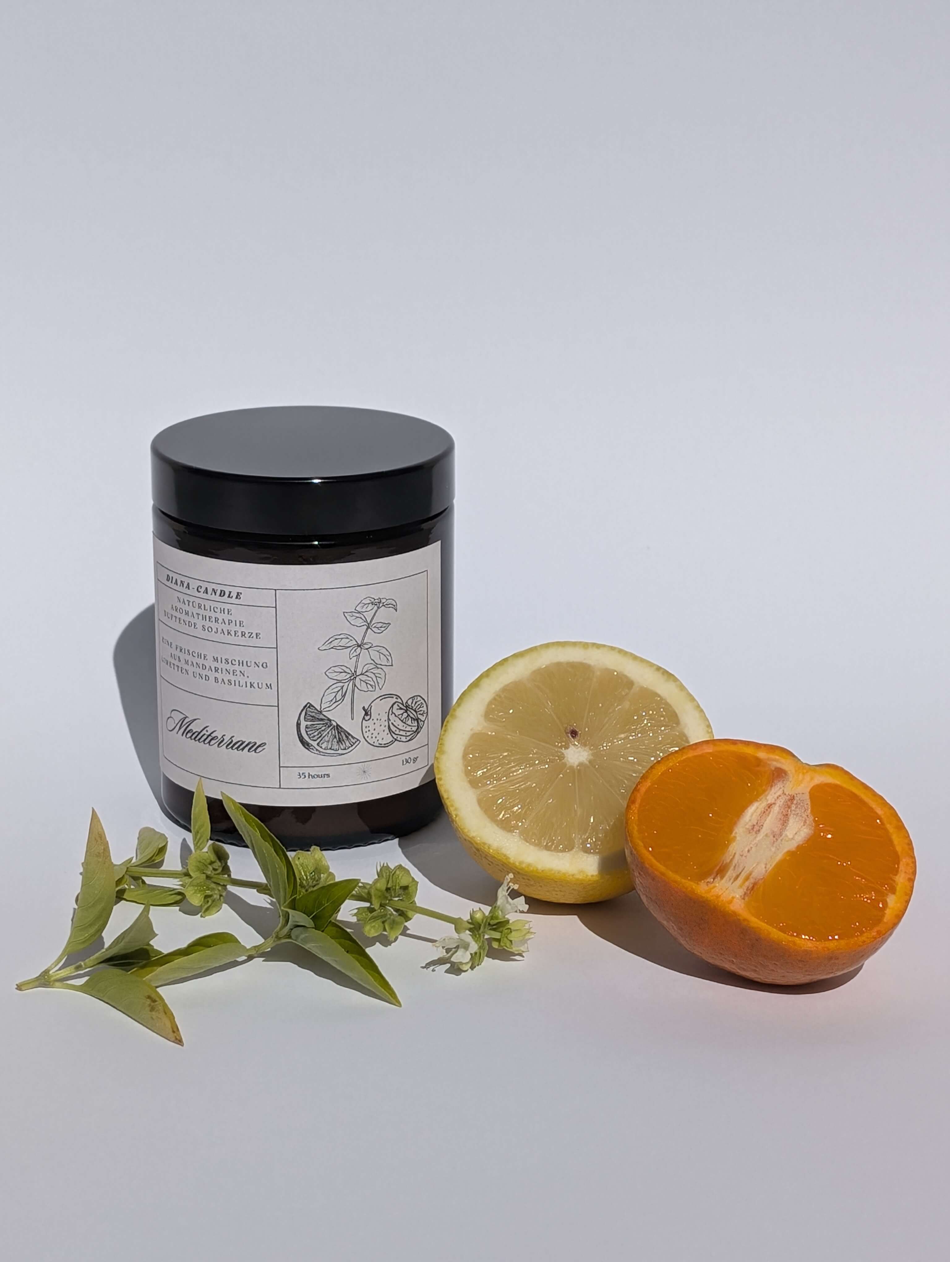 Mediterrane Duftkerze aus Sojawachs-DianaCandleShop