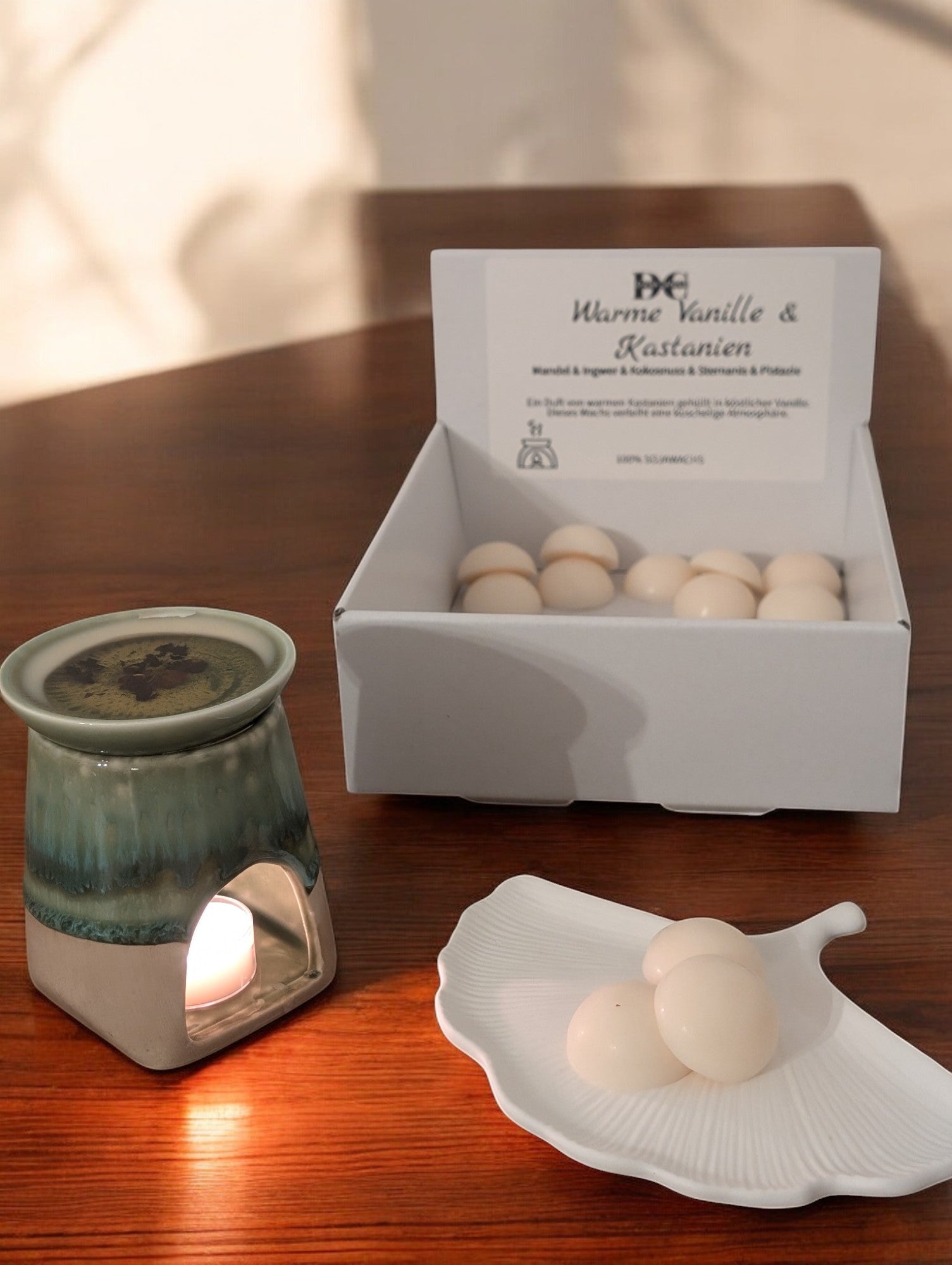 Warme Vanille & Kastanien Duftwachs Aromatherapie-DianaCandleShop