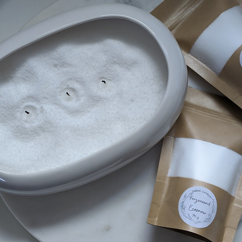 Handgefertigte Sojawachskerze mit beruhigendem Duft