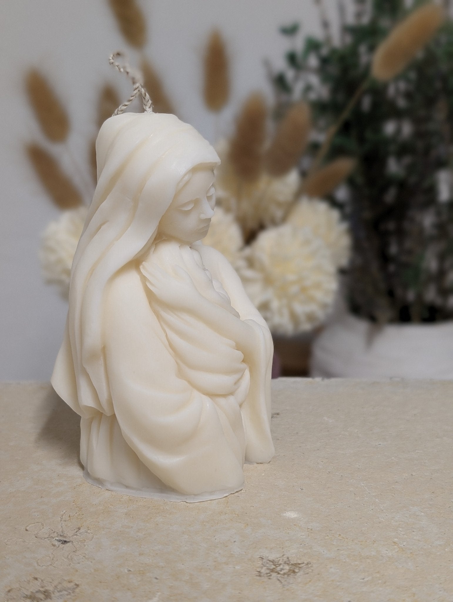 Sojawachskerze „Madonna mit Kind“-DianaCandleShop