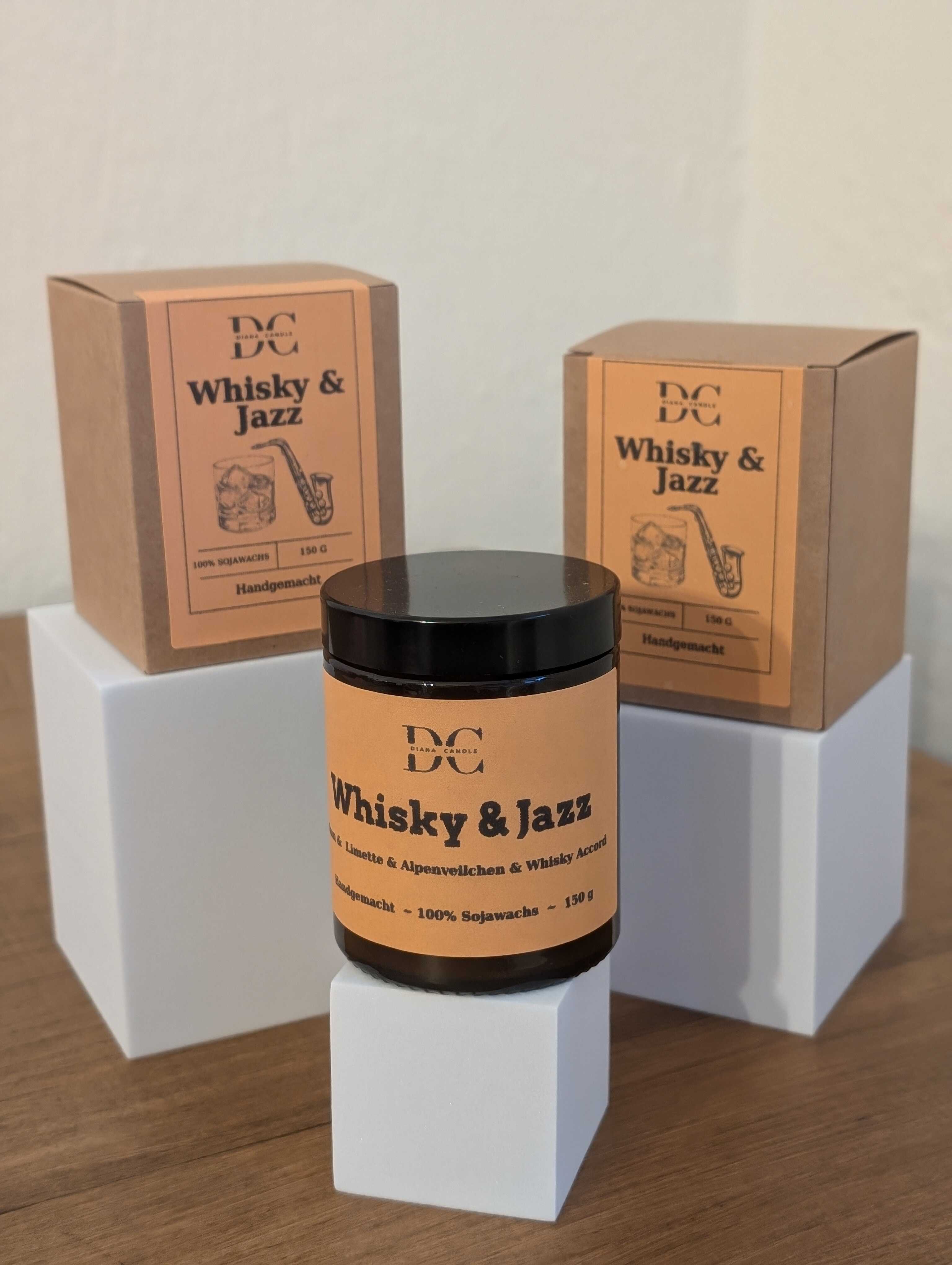 Whisky and Jazz 150 g-DianaCandleShop
