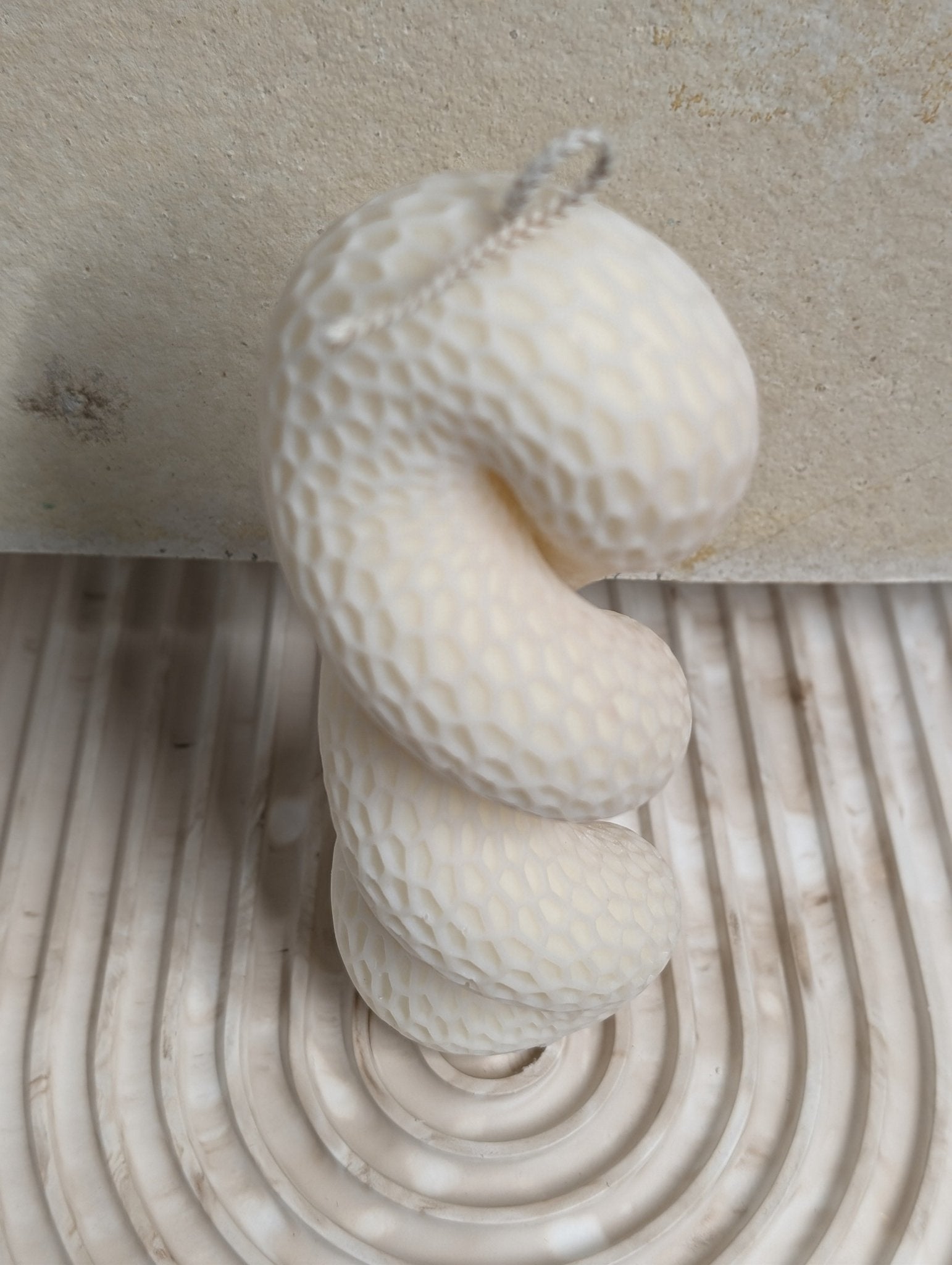 Spiralförmige Sojawachskerze 215 g-DianaCandleShop