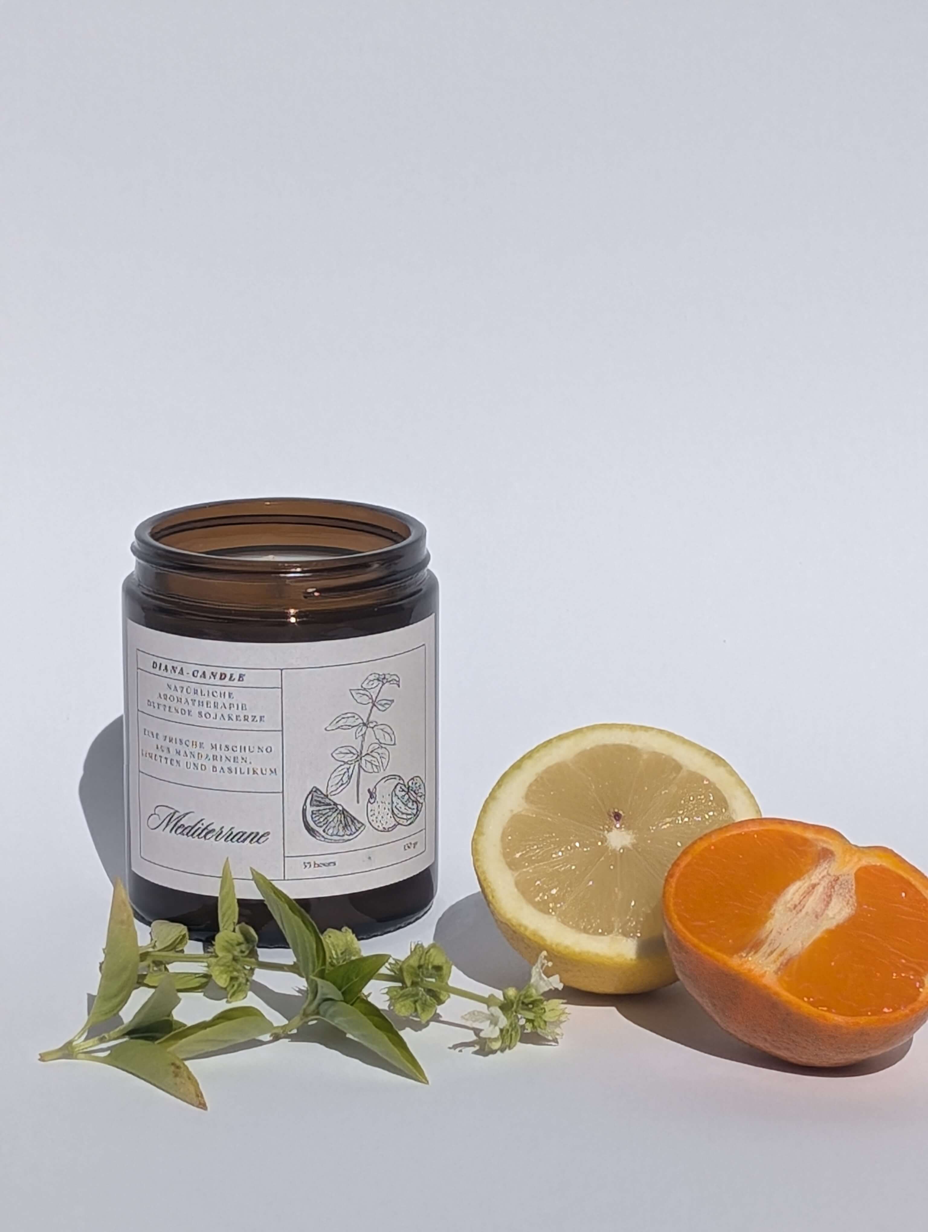 Mediterrane Duftkerze aus Sojawachs-DianaCandleShop