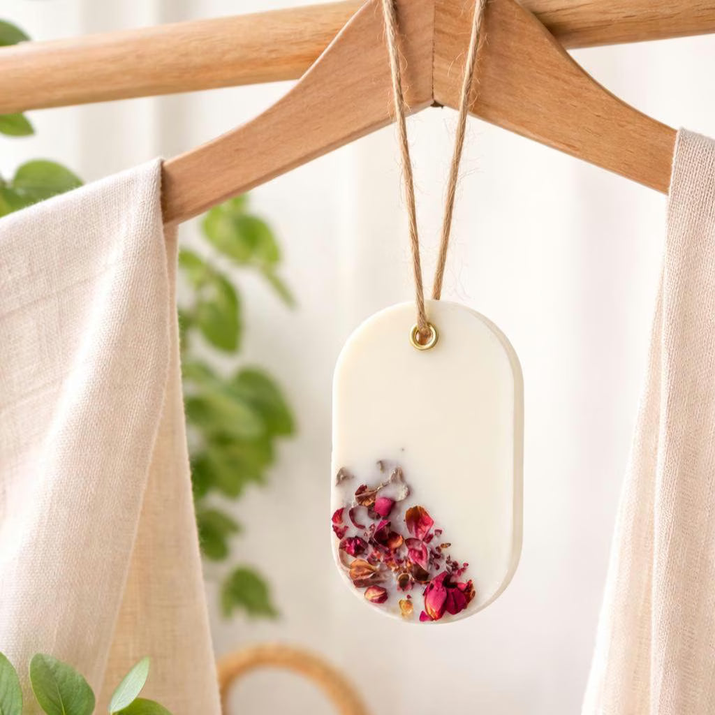 Lufterfrischer aus Soyawachs,Handgemachte Duftanhänger,Wohndekor|Wohnduft& Geschenkidee|Hängender Duftpomander,Kleiderschrank-Säckchen