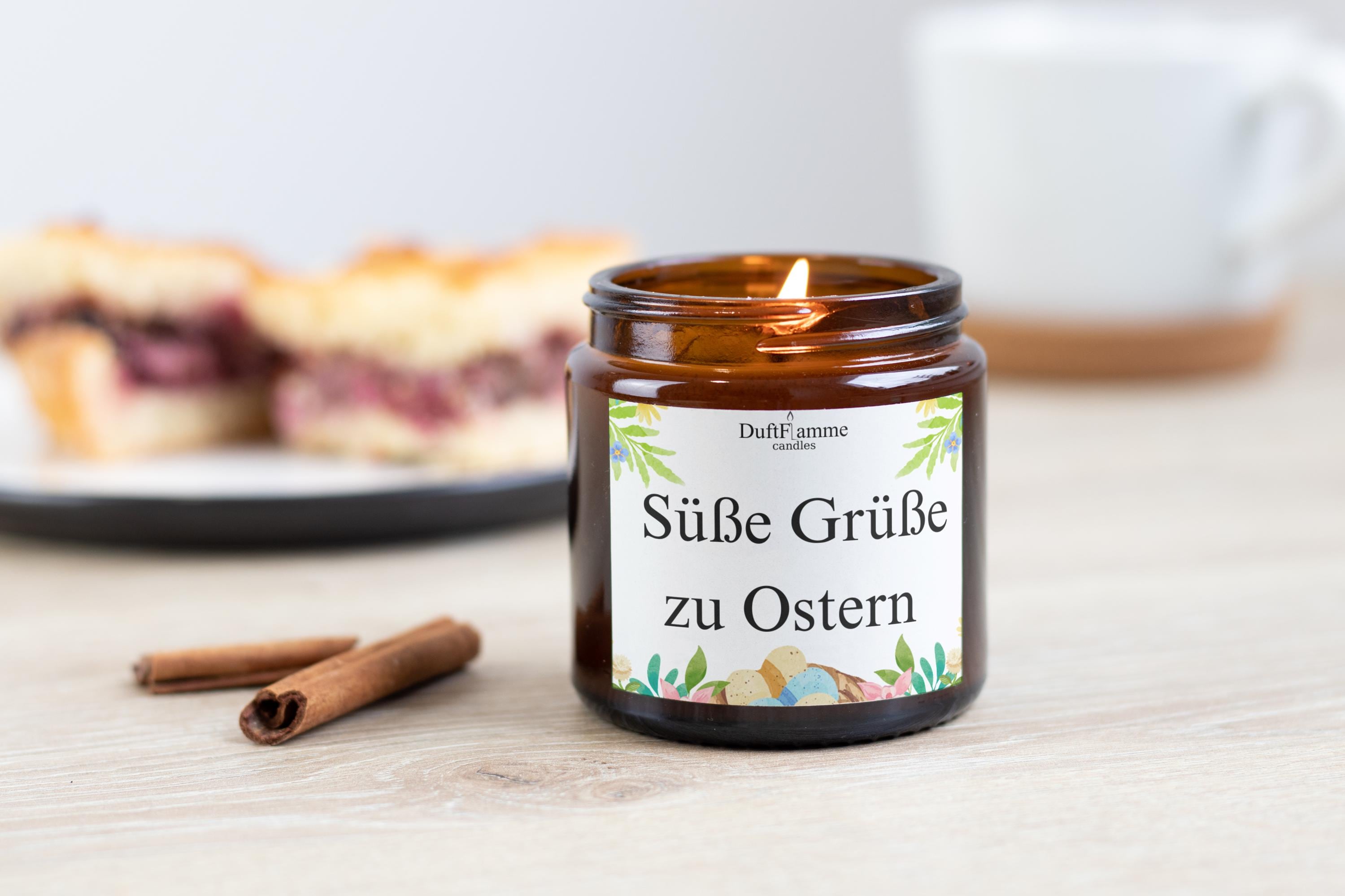 OsterGeschenk | Süße Grüße zu Ostern | Duftkerze Frühling | Ostergeschenk Idee | Deko Kerze Ostern