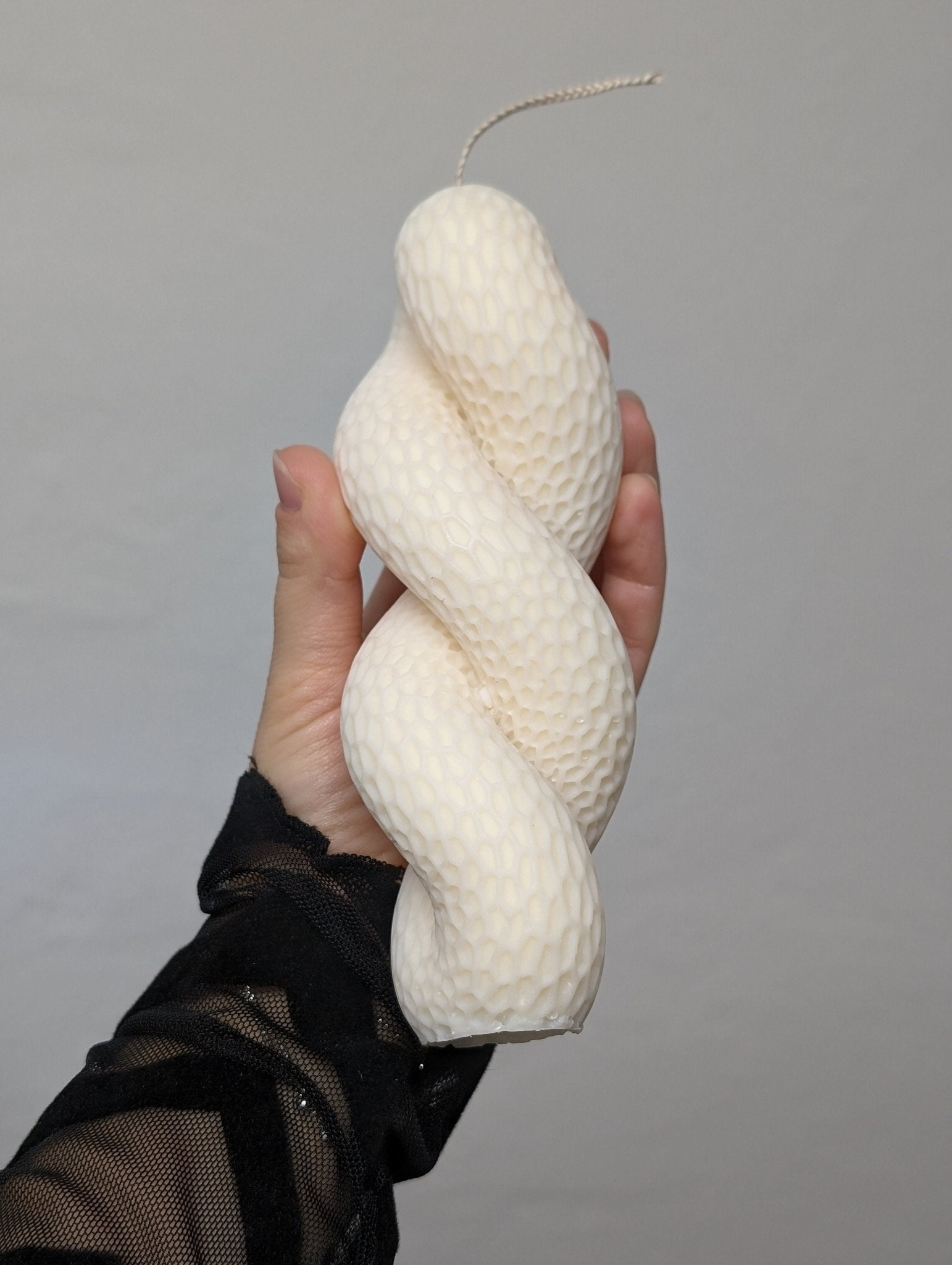Spiralförmige Sojawachskerze 215 g-DianaCandleShop